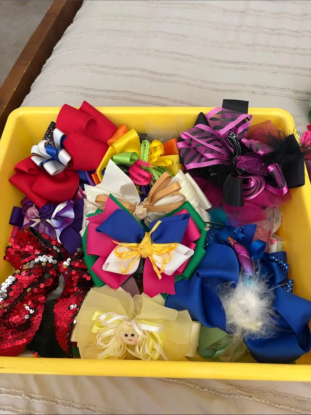 Kids Hair Bow and Clip Set - Assorted Pink, Purple, Blue & More (100+)